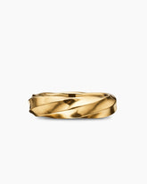 Cable Edge® Band Ring in 18K Yellow Gold, 6mm